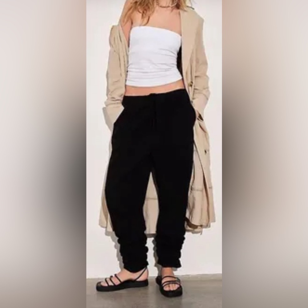 Free People Black Relaxed Jogger Pants